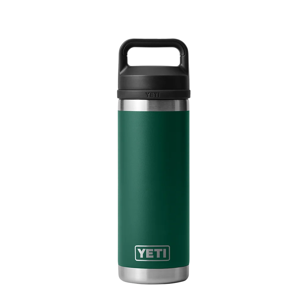 YETI Rambler® Bottle With Chug Cap 18 oz Black Forest Green 