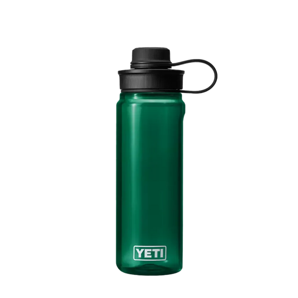 Yeti 25 oz Yonder Bottle with Tether Lid #color_black-forest-green