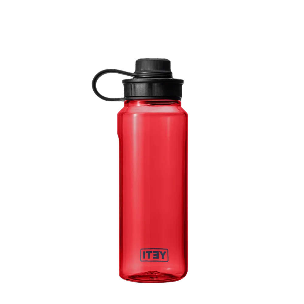 YETI Yonder® Water Bottle with Yonder® Tether Cap 34 oz Rescue Red 