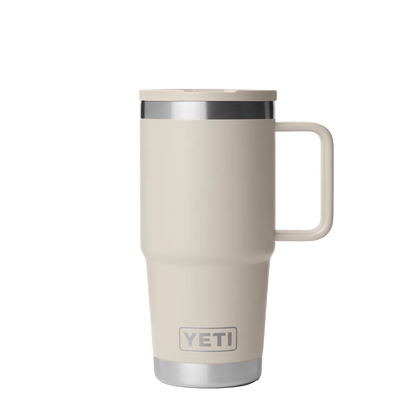 Yeti 20 oz Rambler Travel Mug with Color Match Straw Lid 
