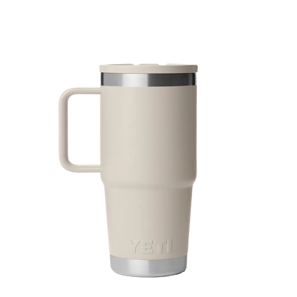 Yeti 20 oz Rambler Travel Mug with Color Match Straw Lid 
