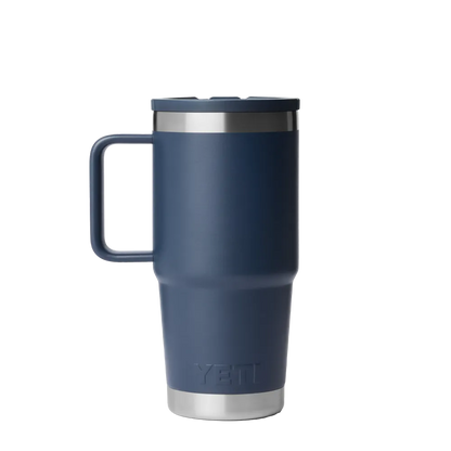 Yeti 20 oz Rambler Travel Mug with Color Match Straw Lid 