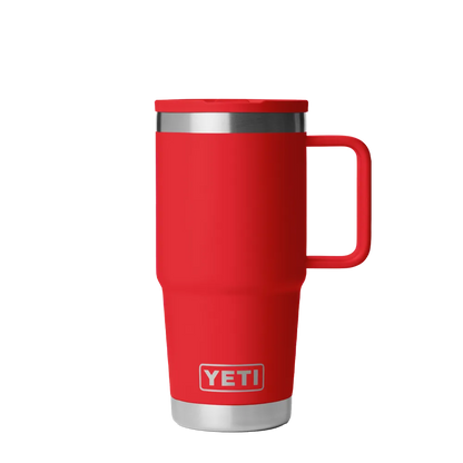 Yeti 20 oz Rambler Travel Mug with Color Match Straw Lid 
