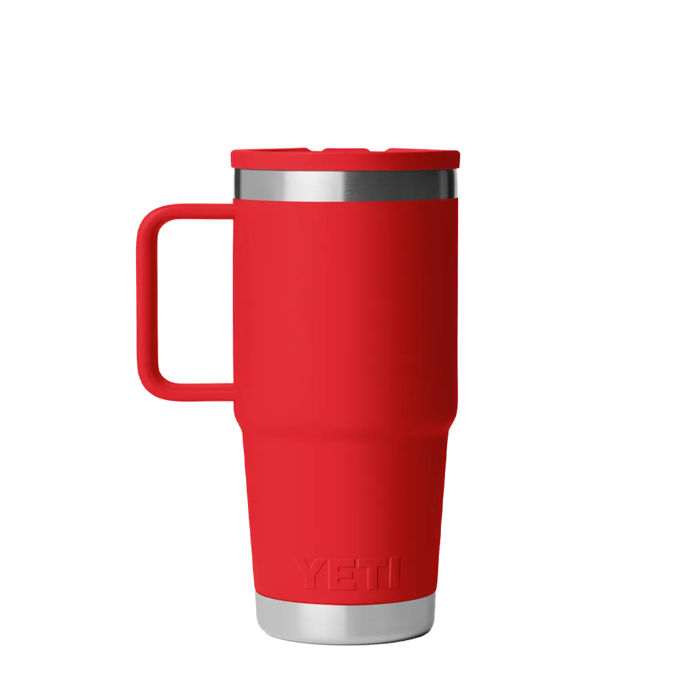 Yeti 20 oz Rambler Travel Mug with Color Match Straw Lid 