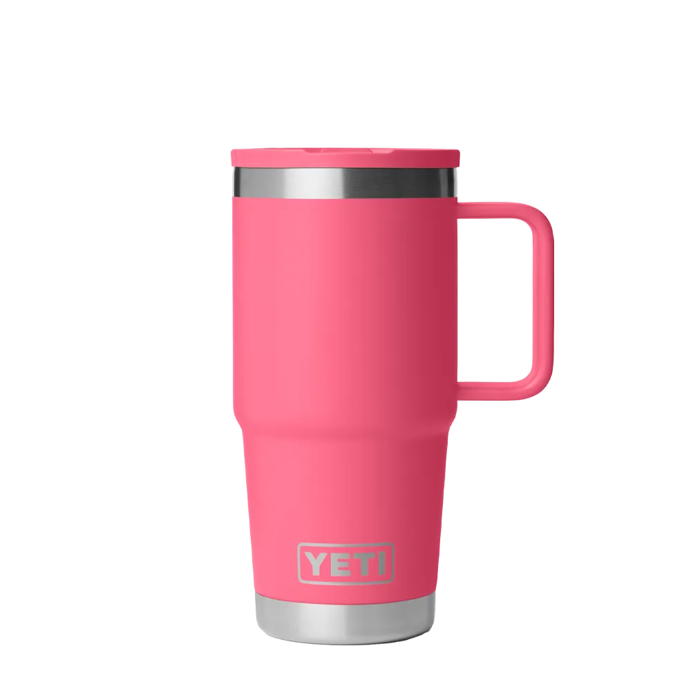Yeti 20 oz Rambler Travel Mug with Color Match Straw Lid 
