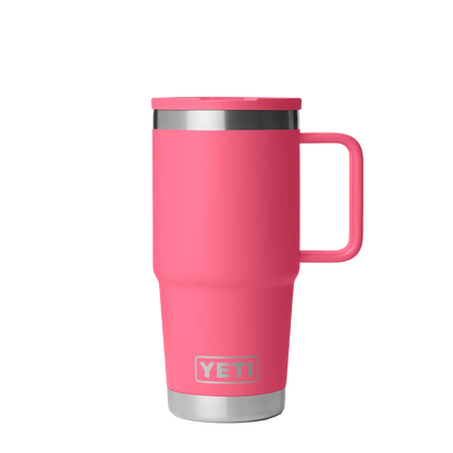 Yeti 20 oz Rambler Travel Mug with Color Match Straw Lid 
