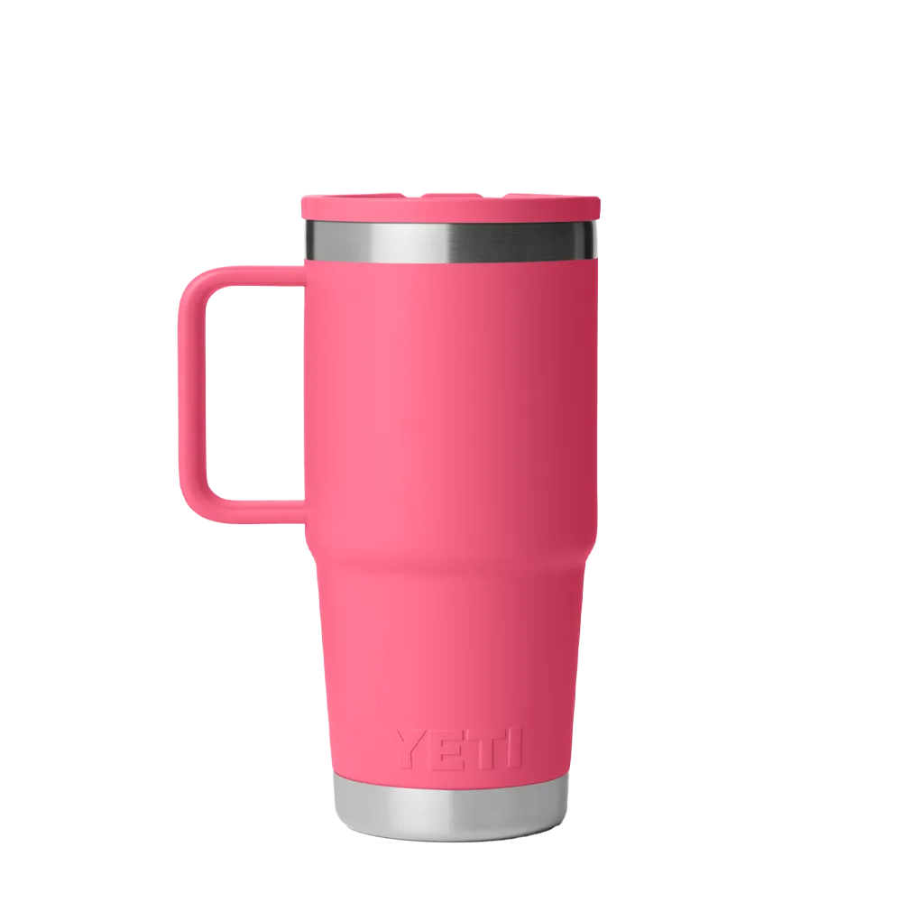 Yeti 20 oz Rambler Travel Mug with Color Match Straw Lid 