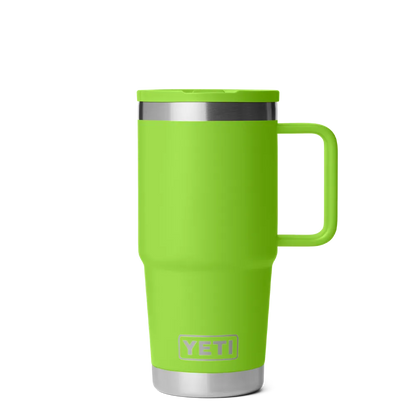 Yeti 20 oz Rambler Travel Mug with Color Match Straw Lid 
