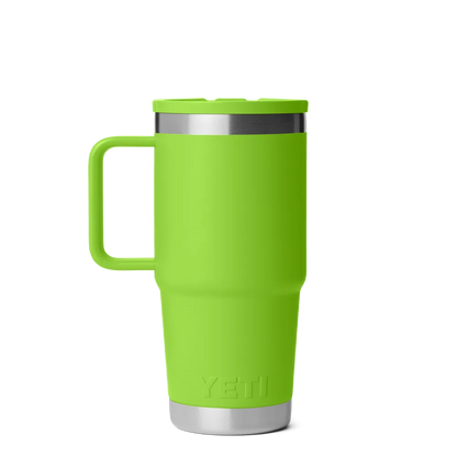 Yeti 20 oz Rambler Travel Mug with Color Match Straw Lid 
