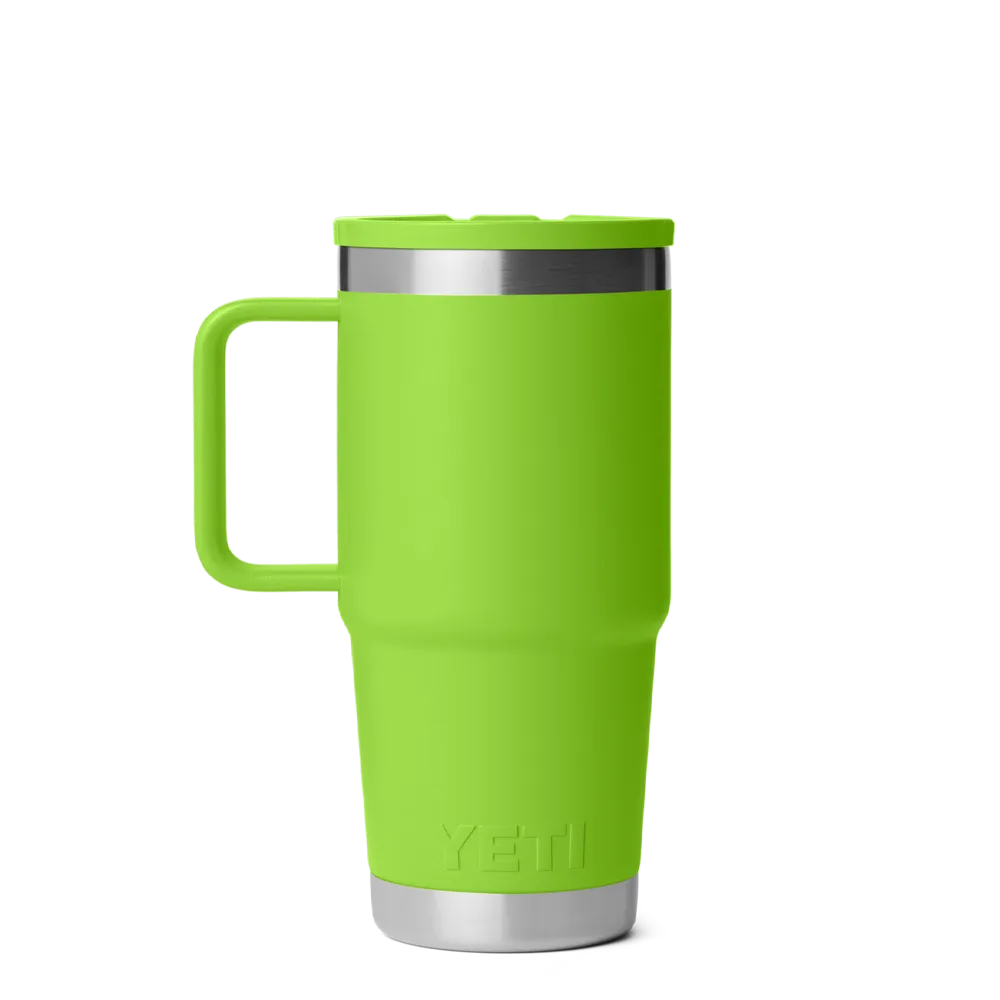 Yeti 20 oz Rambler Travel Mug with Color Match Straw Lid 