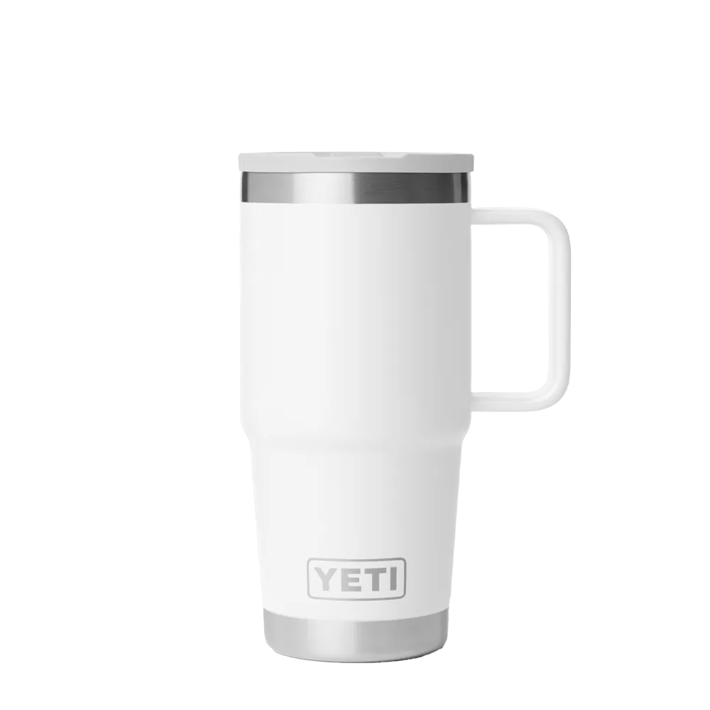 Yeti 20 oz Rambler Travel Mug with Color Match Straw Lid 
