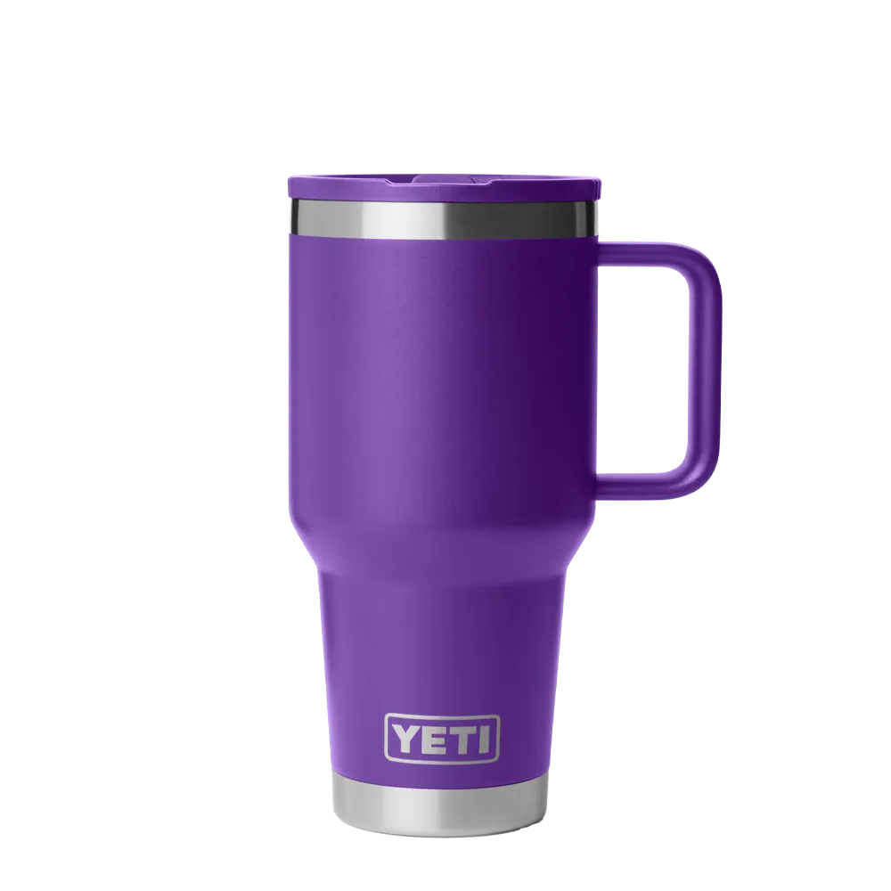YETI Rambler® Travel Mug with Color-Matched Straw Lid 30 oz Pace Purple 