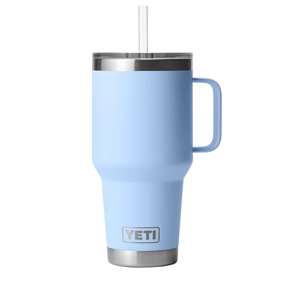 YETI Rambler® Mug with Straw Lid 35 oz Big Sky Blue 