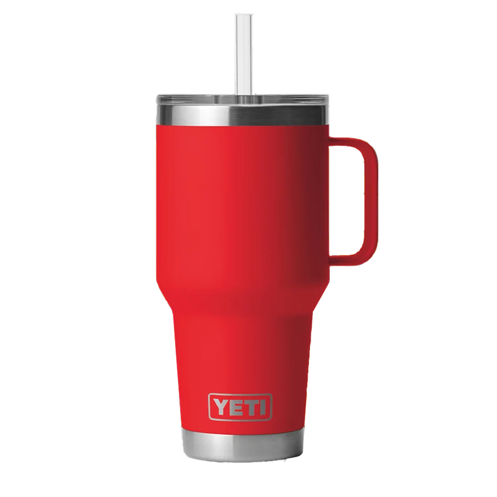 YETI Rambler® Mug with Straw Lid 35 oz Rescue Red 
