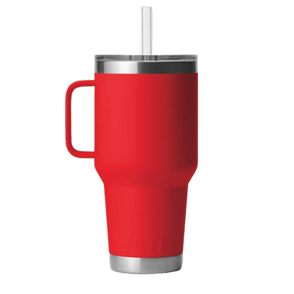 YETI Rambler® Mug with Straw Lid 35 oz Rescue Red 