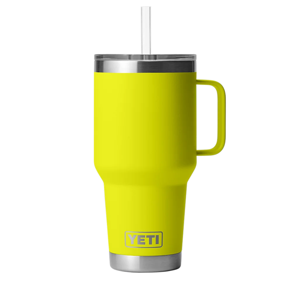 YETI Rambler® Mug with Straw Lid 35 oz Firefly Yellow 