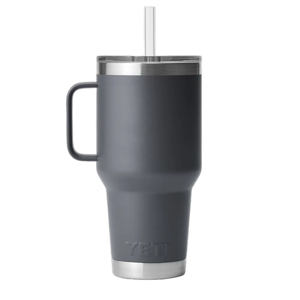 Yeti White Rambler 35oz Mug With Straw Lid