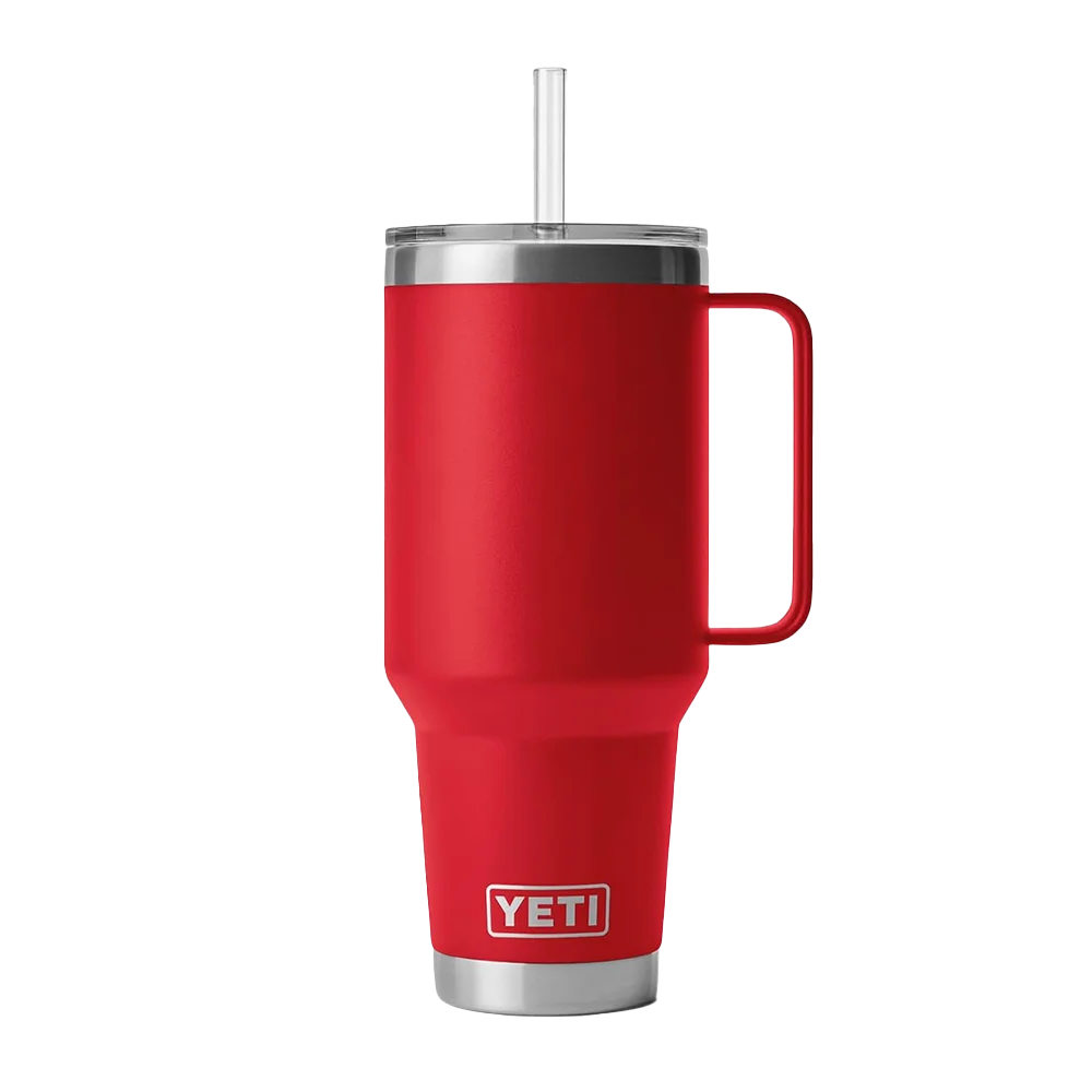 YETI Rambler® Mug with Straw Lid 42 oz Rescue Red 