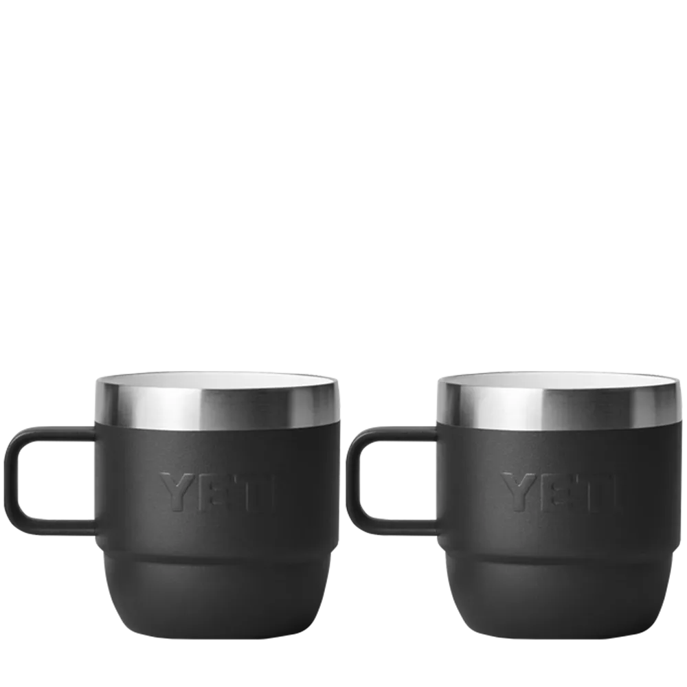 YETI Rambler® Stackable Mugs with DuraSip™ Ceramic Lining 6 oz Black 