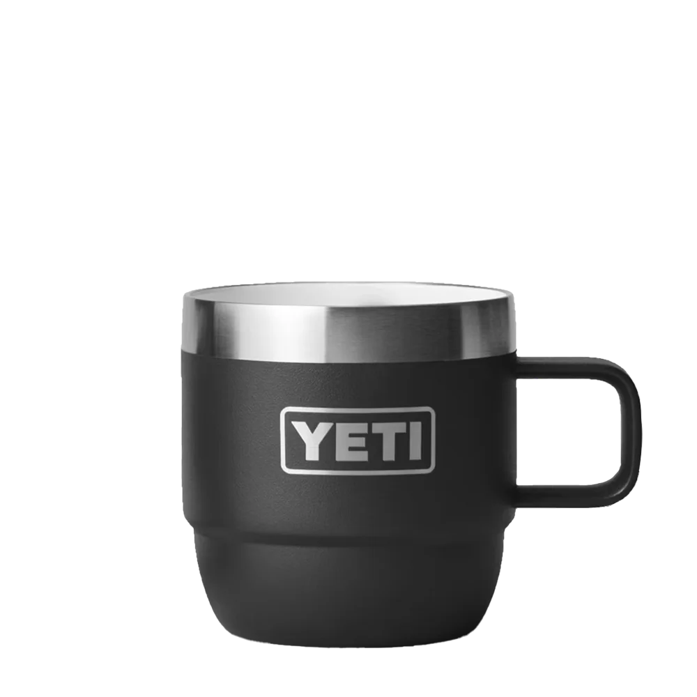 YETI Rambler® Stackable Mugs with DuraSip™ Ceramic Lining 6 oz Black 