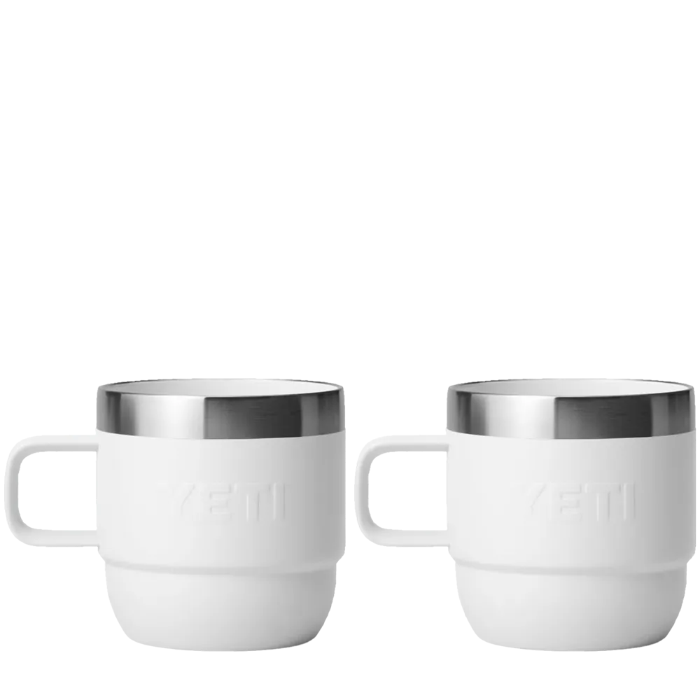 YETI Rambler® Stackable Mugs with DuraSip™ Ceramic Lining 6 oz White 
