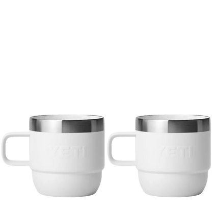 YETI Rambler® Stackable Mugs with DuraSip™ Ceramic Lining 6 oz White 