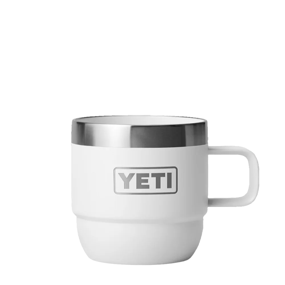 YETI Rambler® Stackable Mugs with DuraSip™ Ceramic Lining 6 oz White 