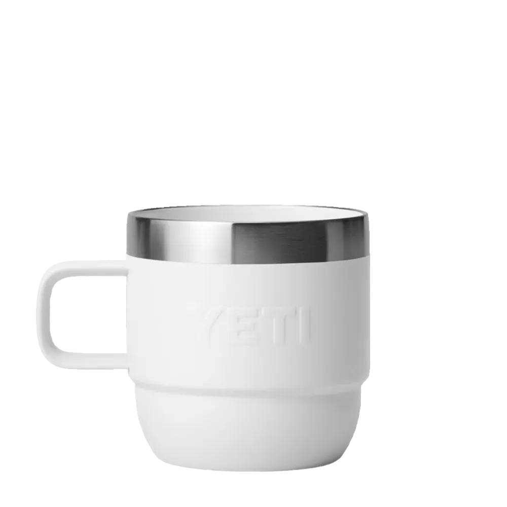 YETI Rambler® Stackable Mugs with DuraSip™ Ceramic Lining 6 oz White 