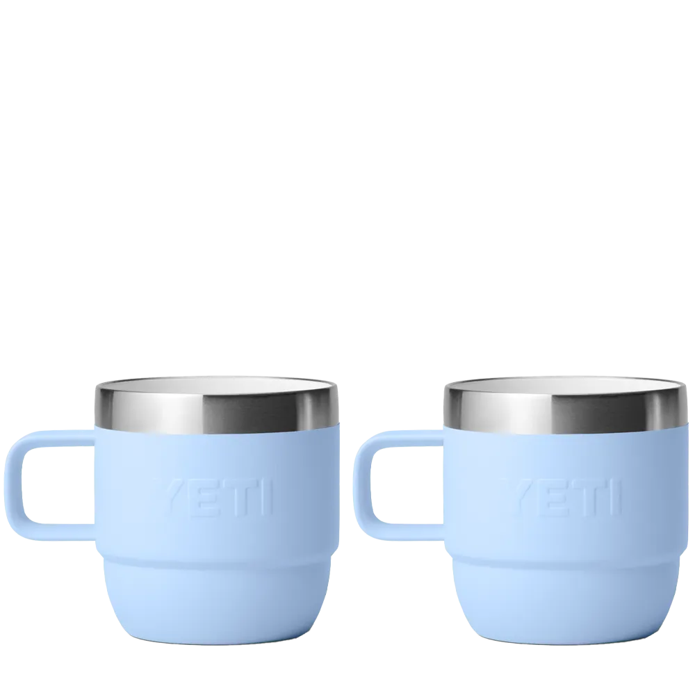 YETI Rambler® Stackable Mugs with DuraSip™ Ceramic Lining 6 oz Big Sky Blue 