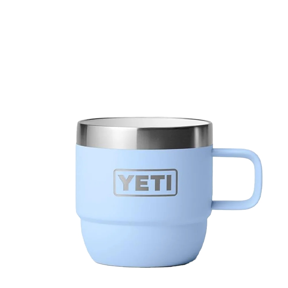 YETI Rambler® Stackable Mugs with DuraSip™ Ceramic Lining 6 oz Big Sky Blue 
