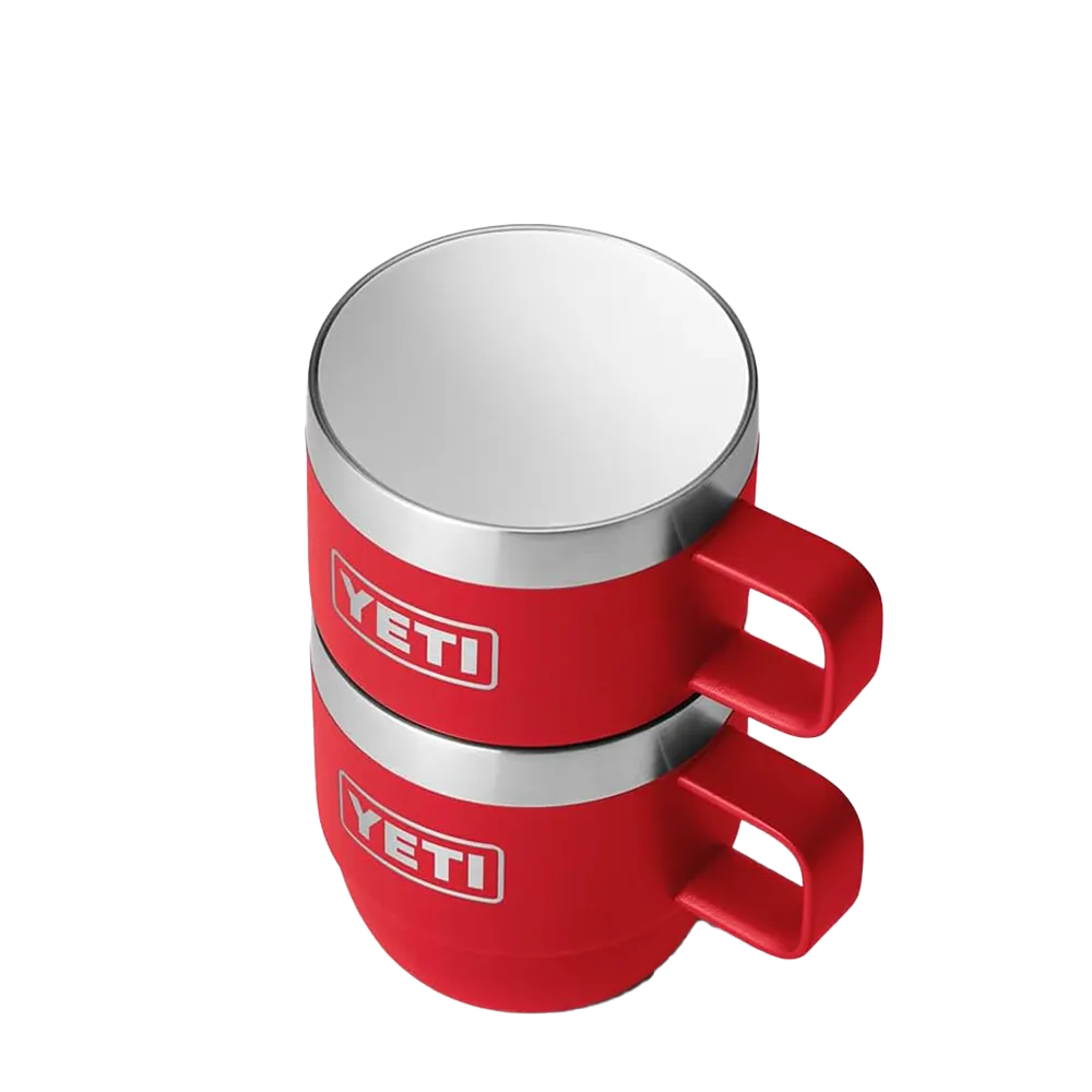 YETI Rambler® Stackable Mugs with DuraSip™ Ceramic Lining 6 oz Rescue Red 