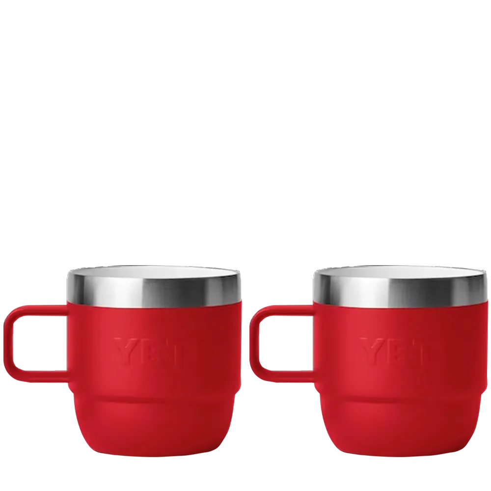 YETI Rambler® Stackable Mugs with DuraSip™ Ceramic Lining 6 oz Rescue Red 