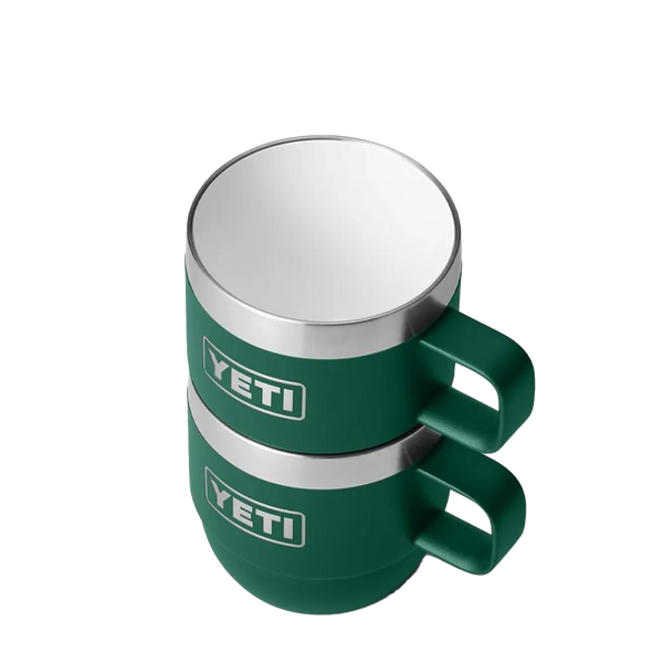 Yeti 6 oz Stackable Mugs with Durasip Ceramic Lining #color_black-forest-green