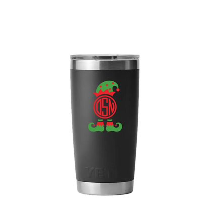Yeti 12 oz Tumbler with Winter Design Santas Helper
