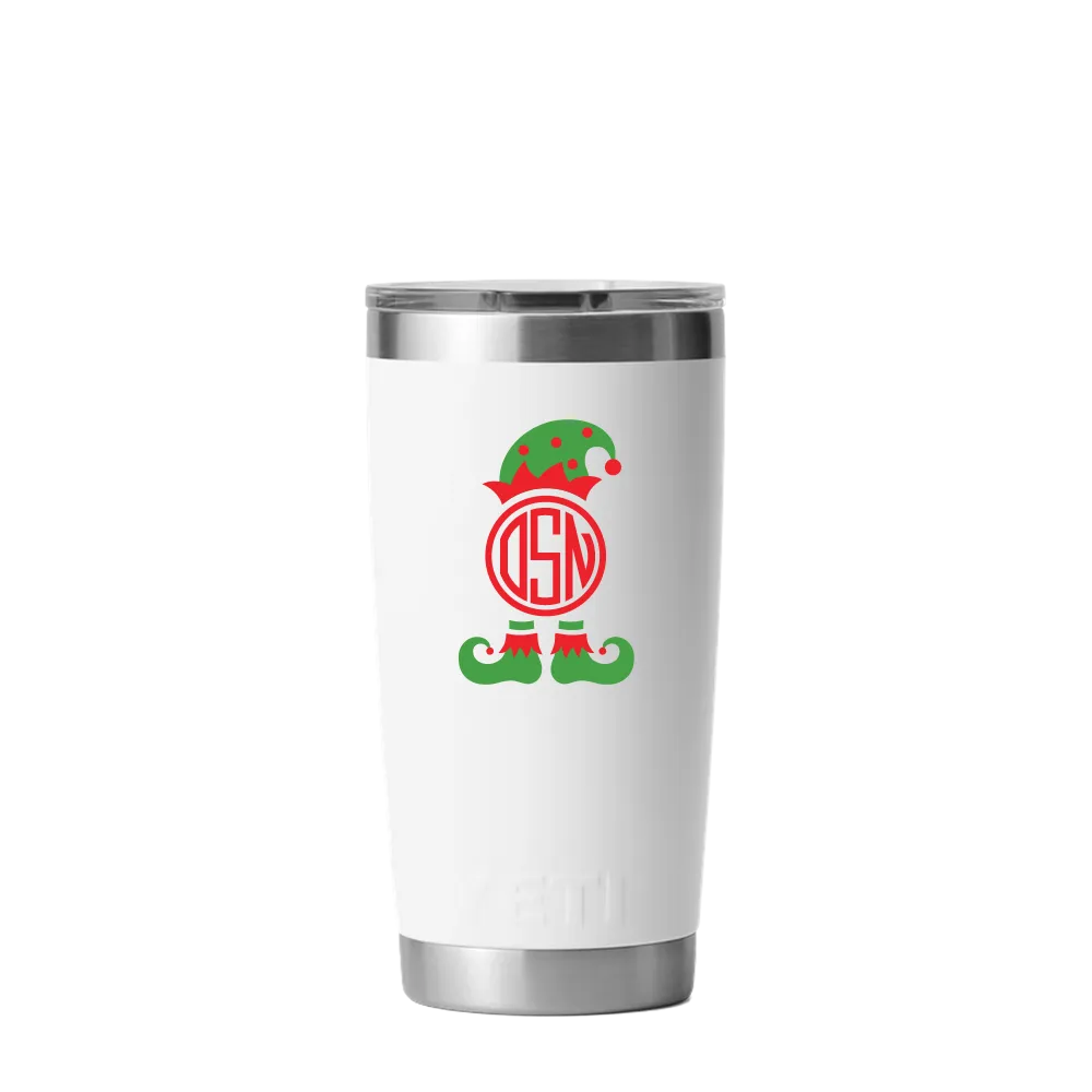 Yeti 12 oz Tumbler with Winter Design Santas Helper
