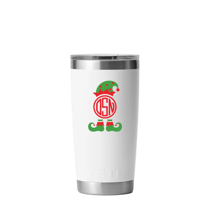 Yeti 12 oz Tumbler with Winter Design Santas Helper
