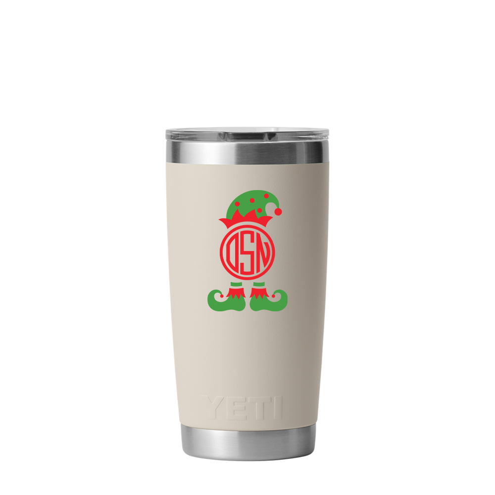 Yeti 12 oz Tumbler with Winter Design Santas Helper
