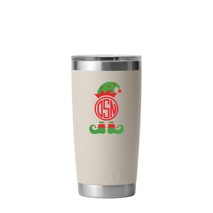 Yeti 12 oz Tumbler with Winter Design Santas Helper
