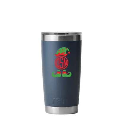 Yeti 12 oz Tumbler with Winter Design Santas Helper
