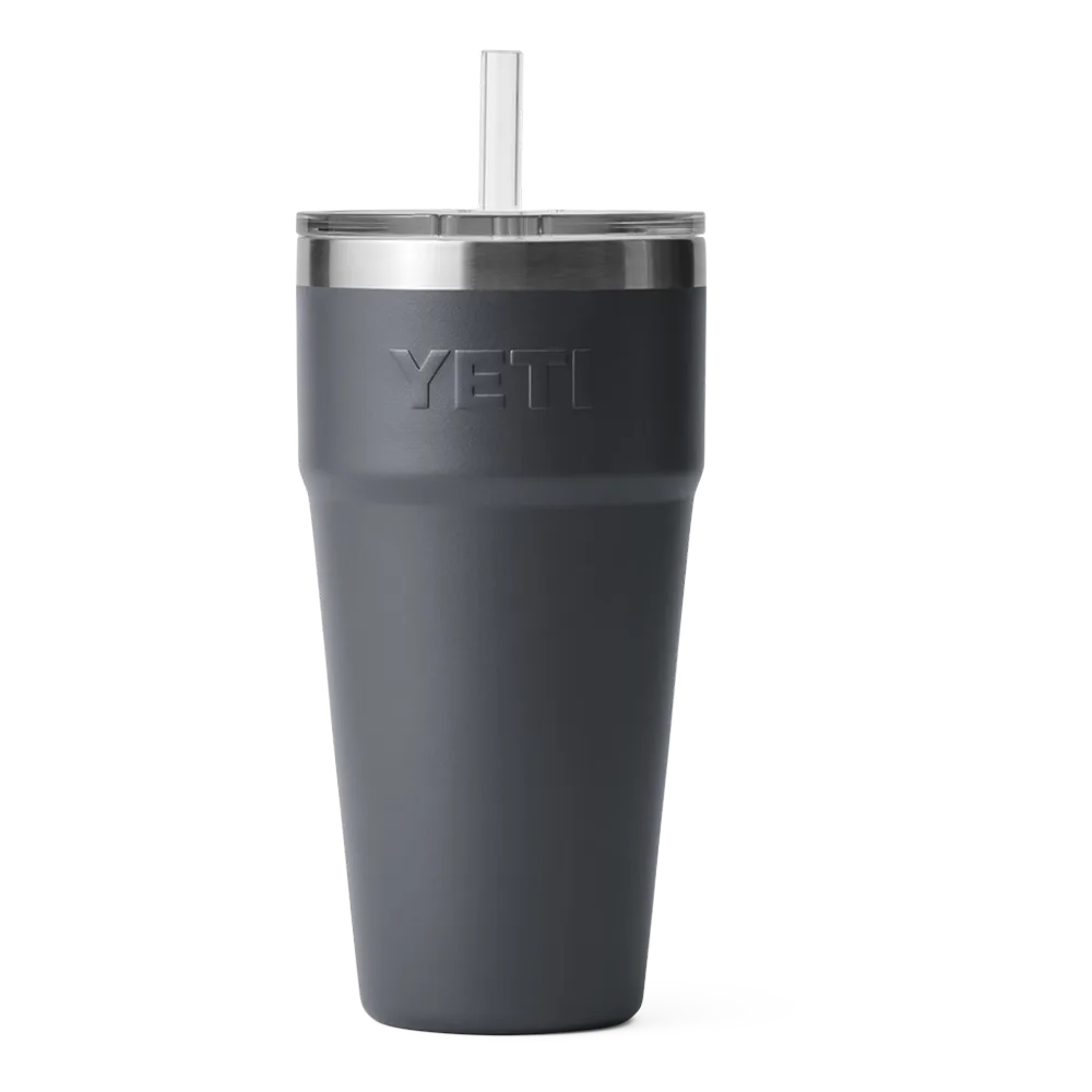 REAL YETI 26 Oz. Laser Engraved Charcoal Stainless Steel Yeti With