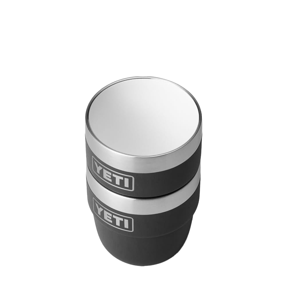 YETI 4 oz Rambler® Stackable Cups with DuraSip™ Ceramic Lining Black 