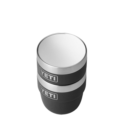 YETI 4 oz Rambler® Stackable Cups with DuraSip™ Ceramic Lining Black 