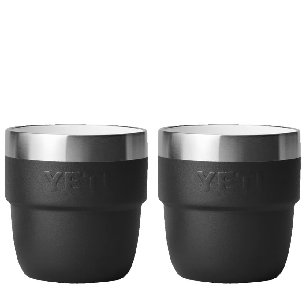 YETI 4 oz Rambler® Stackable Cups with DuraSip™ Ceramic Lining Black 
