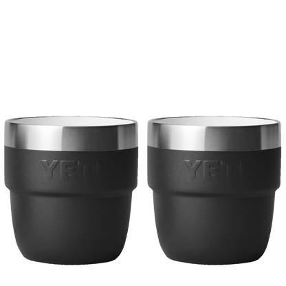 YETI 4 oz Rambler® Stackable Cups with DuraSip™ Ceramic Lining Black 