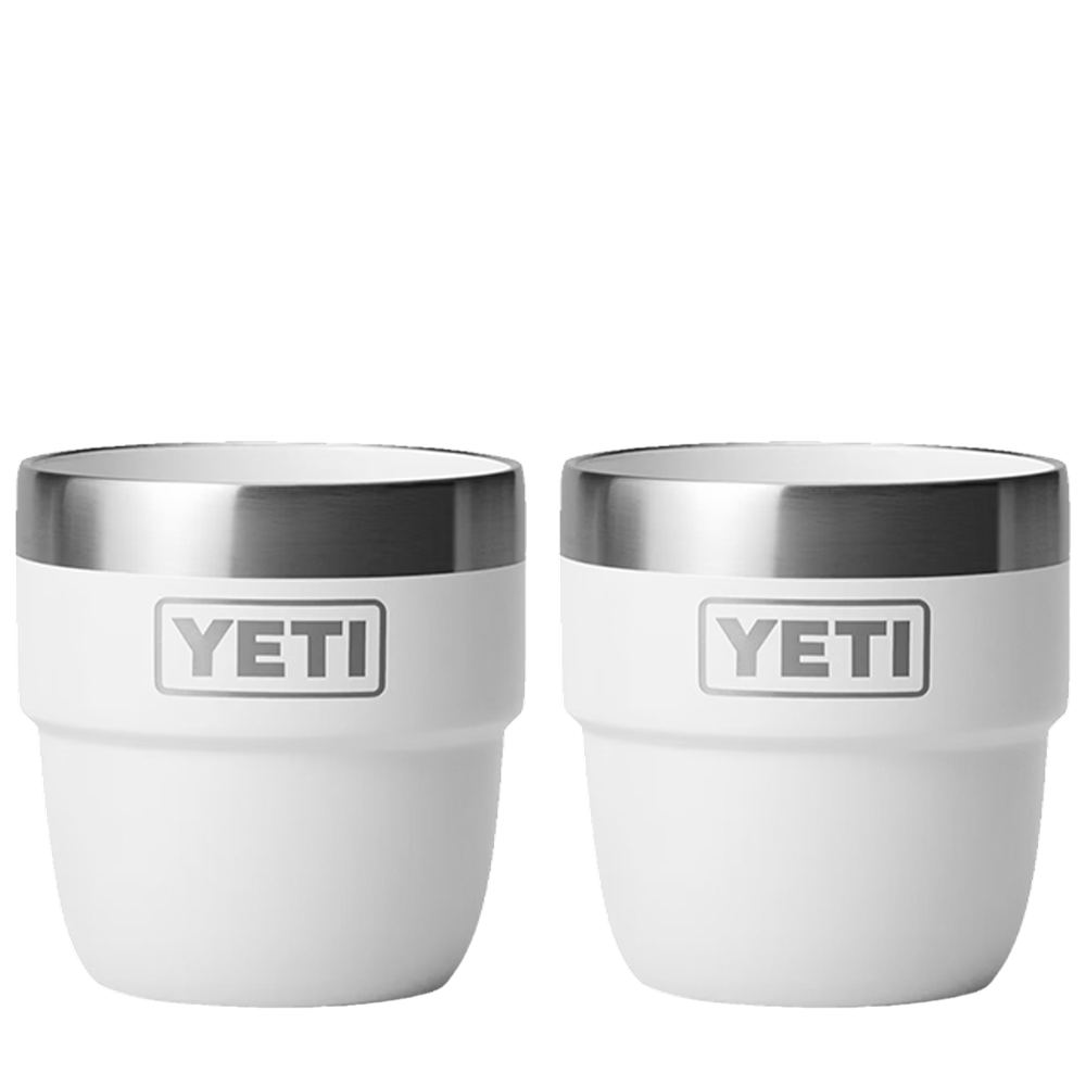 YETI 4 oz Rambler® Stackable Cups with DuraSip™ Ceramic Lining White 