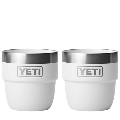 YETI 4 oz Rambler® Stackable Cups with DuraSip™ Ceramic Lining White 