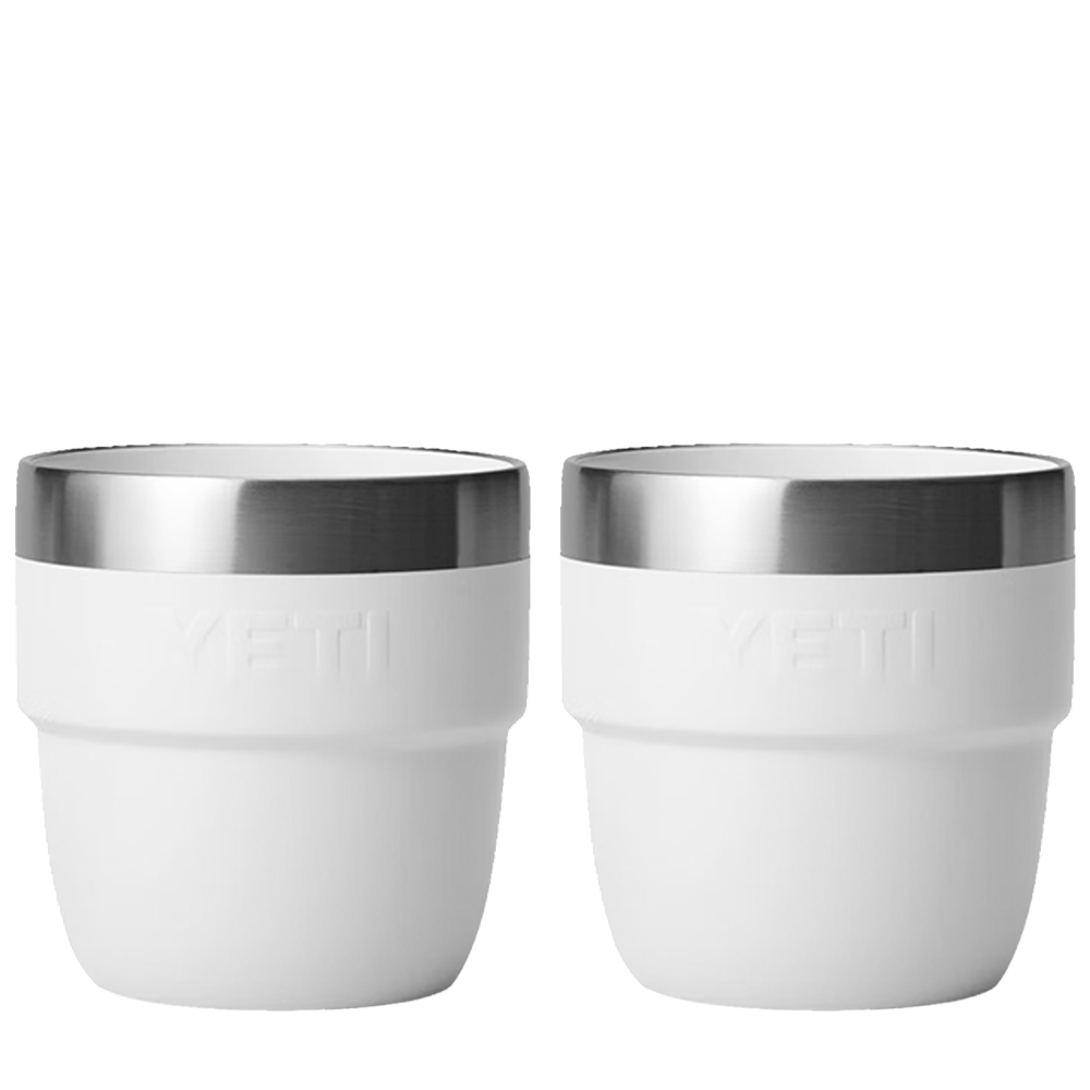 YETI 4 oz Rambler® Stackable Cups with DuraSip™ Ceramic Lining White 