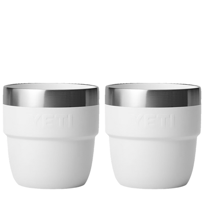 YETI 4 oz Rambler® Stackable Cups with DuraSip™ Ceramic Lining White 