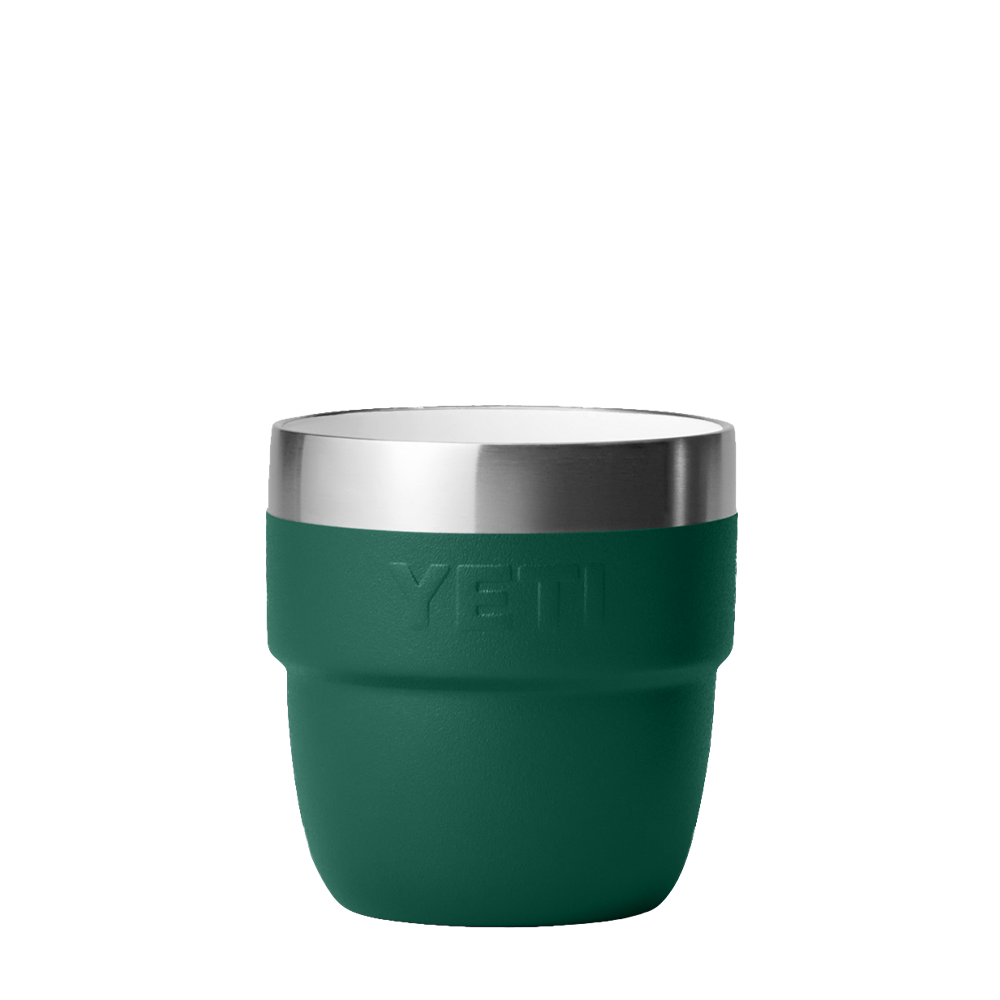 YETI 4 oz Rambler® Stackable Cups with DuraSip™ Ceramic Lining Black Forest Green 