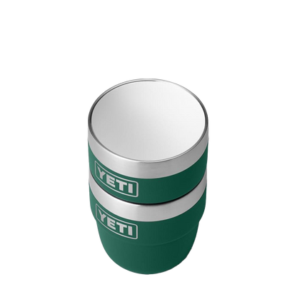 YETI 4 oz Rambler® Stackable Cups with DuraSip™ Ceramic Lining Black Forest Green 